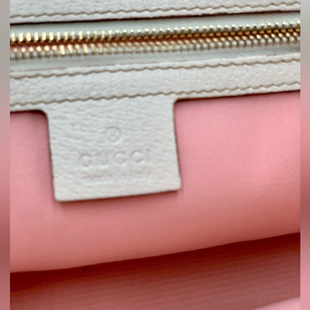 Auth Gucci Jolicoeur Pink Mini Canvas Tote with Charm - Picture 2 of 16